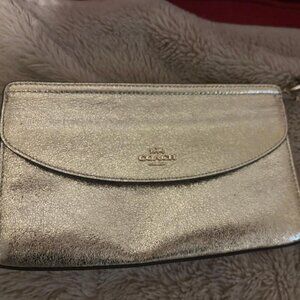 Coach gold purse